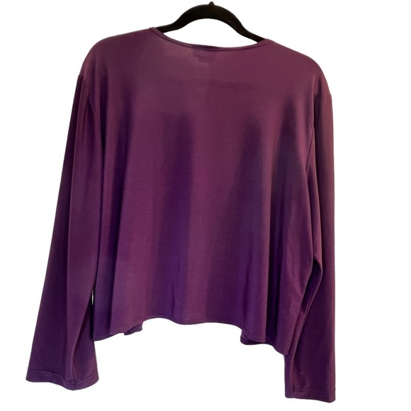 Pretty Woman Women's Dress 3X Sleeveless Long Sleeve Cropped Sweater Purple - Picture 11 of 13
